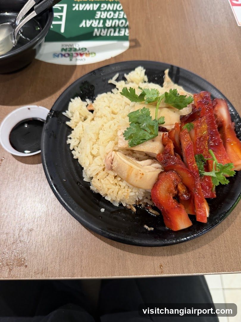Hainanese Chicken Rice Plate