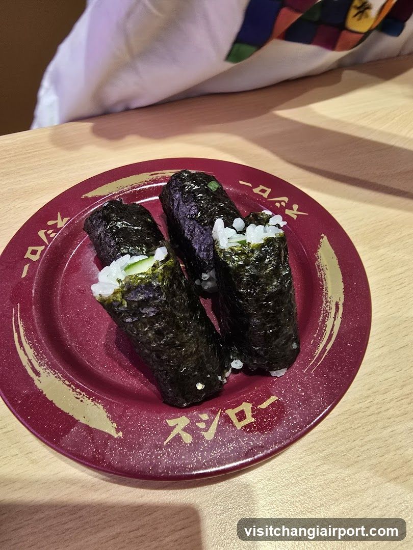 Sushi Rolls on Plate