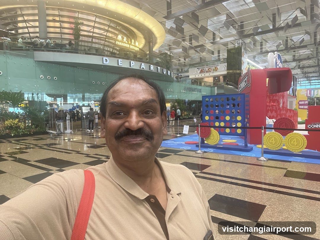 Airport Terminal Interior with Games Area