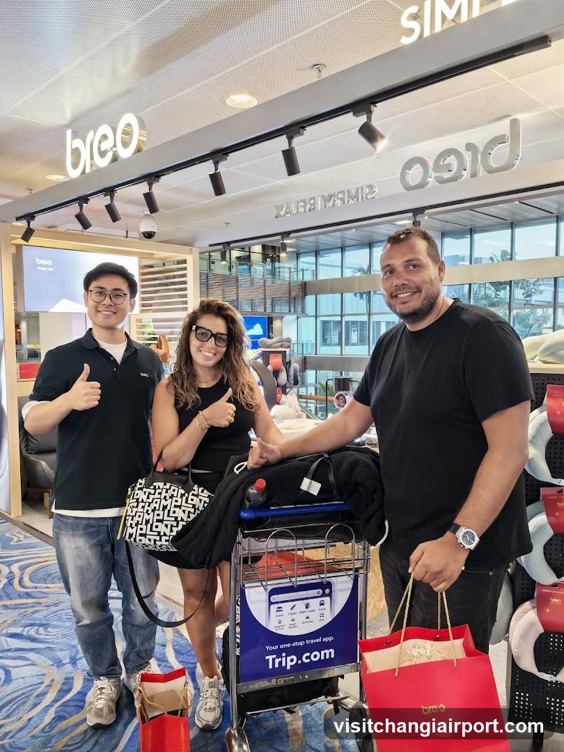 Airport Shopping Area with Travel Cart