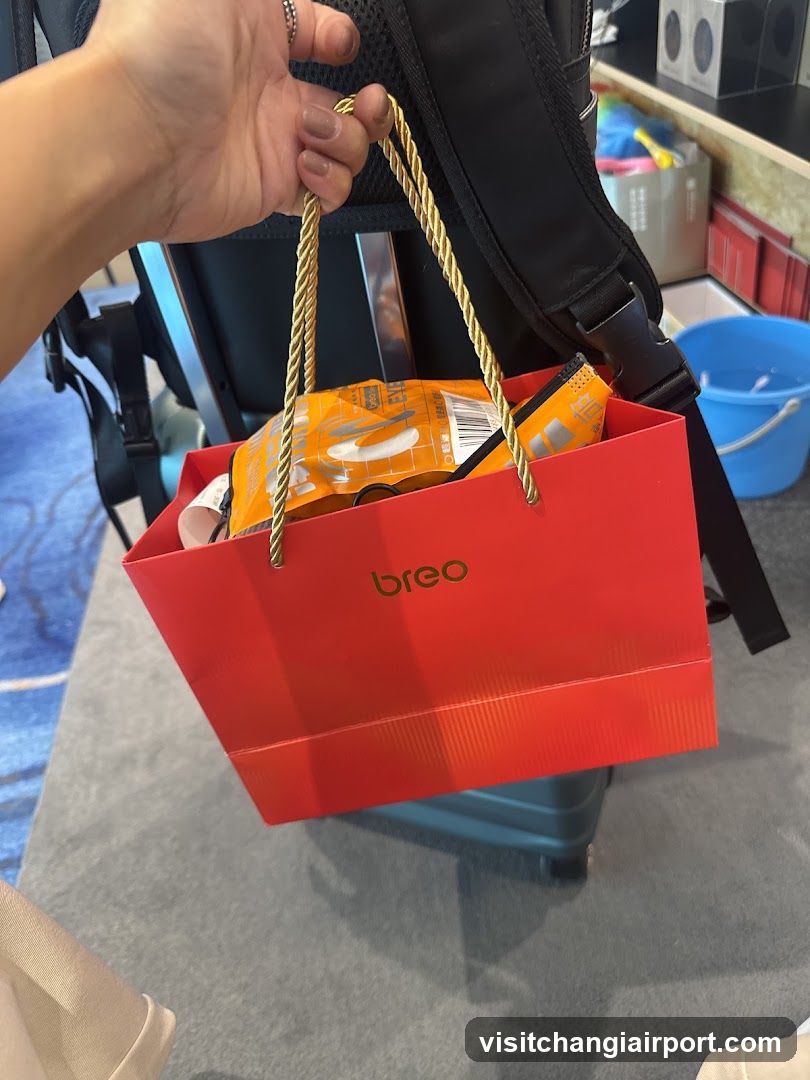Red Shopping Bag with Gold Handles