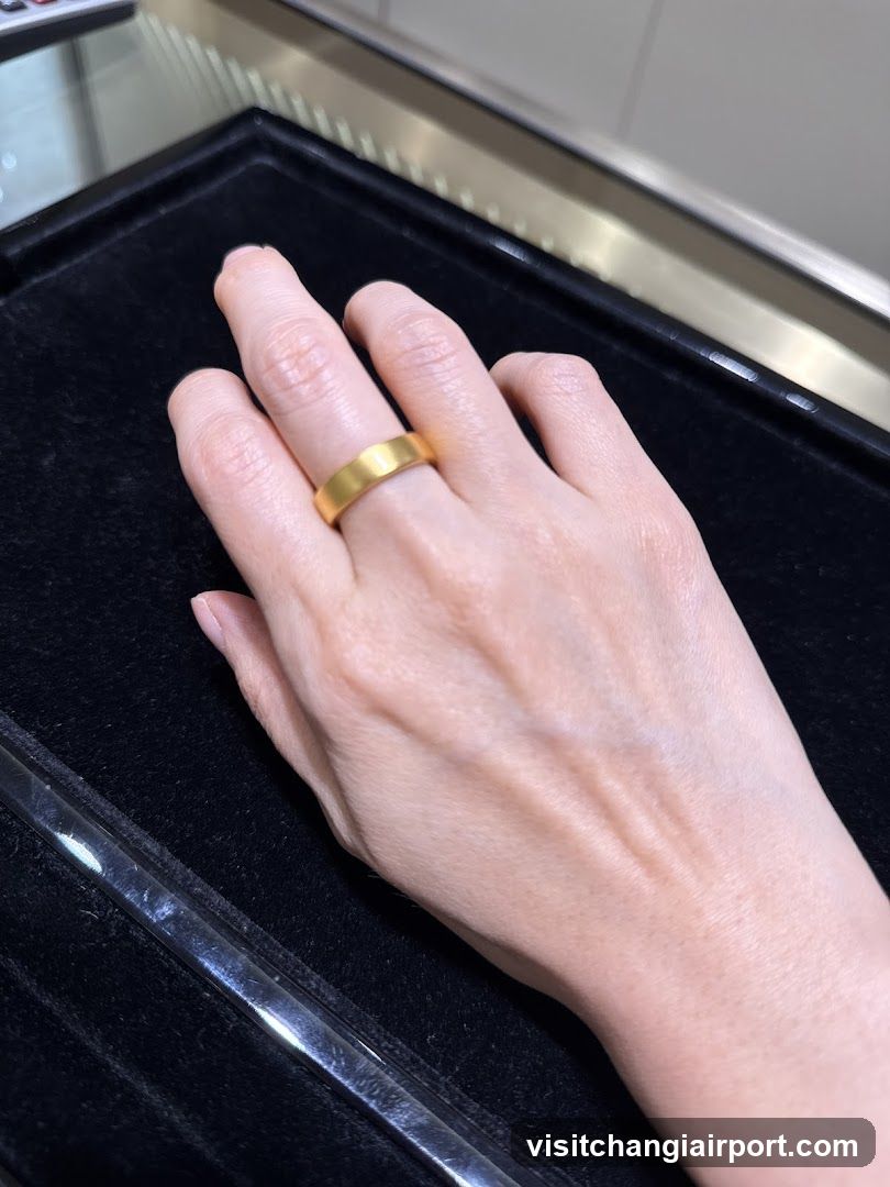 Gold Ring on Finger