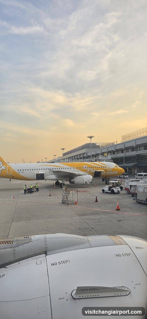 Airport Tarmac at Sunset