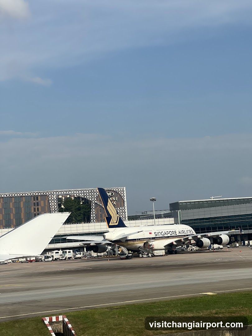Singapore Airlines Aircraft at Airport Terminal