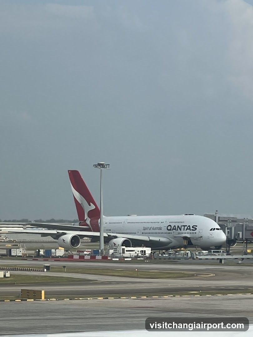 Qantas A380 at Airport