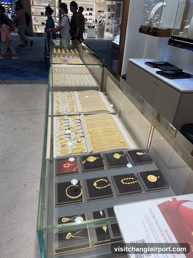 Gold Jewelry Display Case