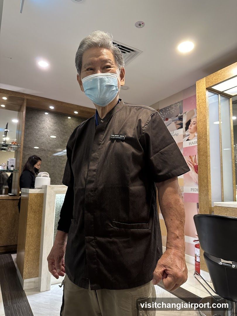 Staff Member in Salon Interior