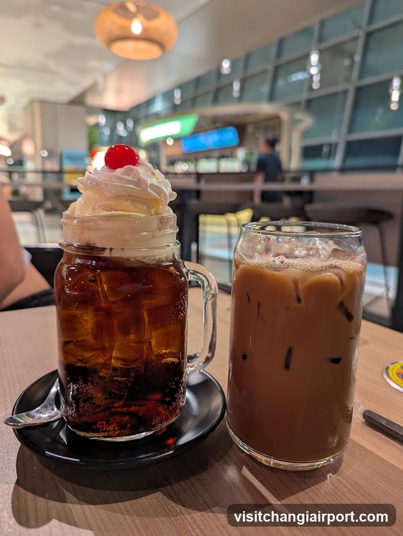 Iced Drinks in a Cafe
