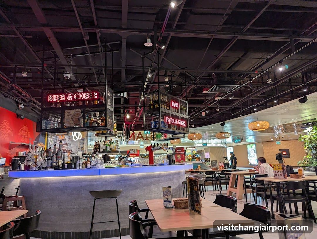 Bar Interior with Beer & Cheer Signage