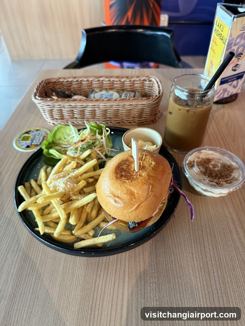 Burger and Fries Meal