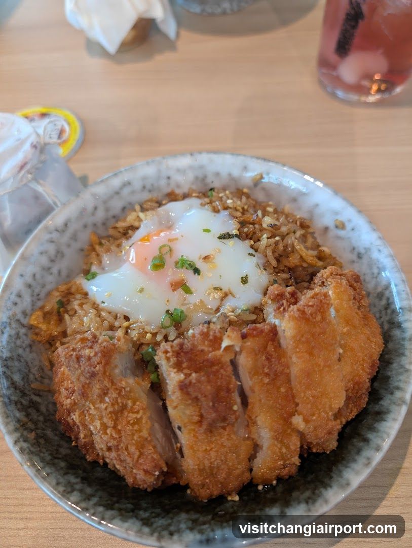 Katsu Rice Bowl with Fried Egg