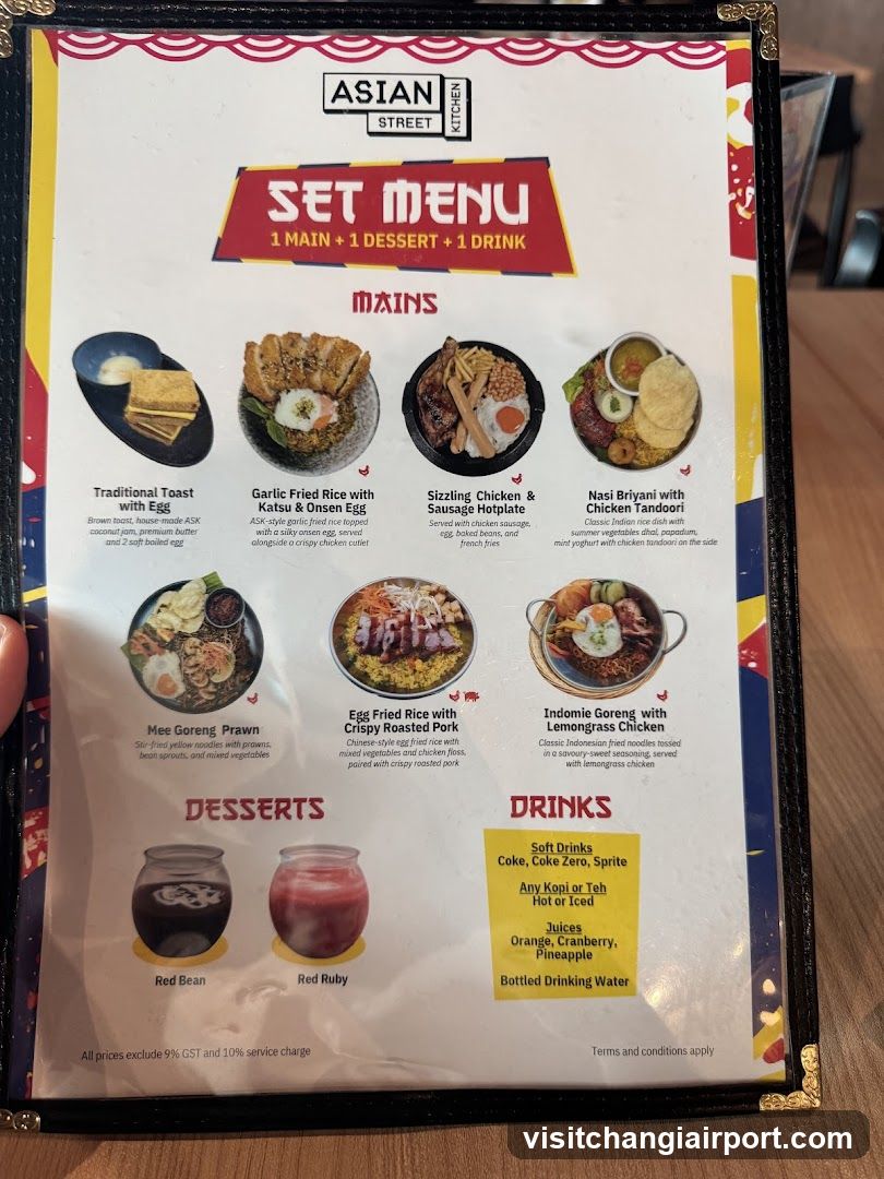Asian Street Kitchen Set Menu