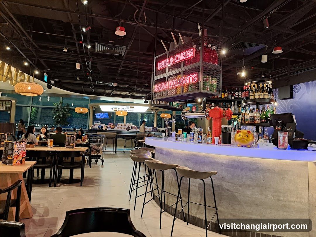 Restaurant Interior with Bar Area