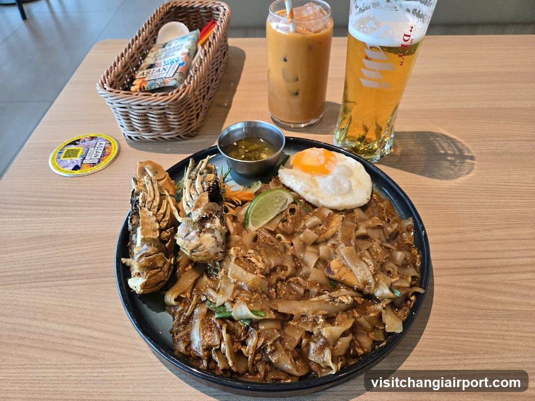 Pad Thai with Lobster and Beer