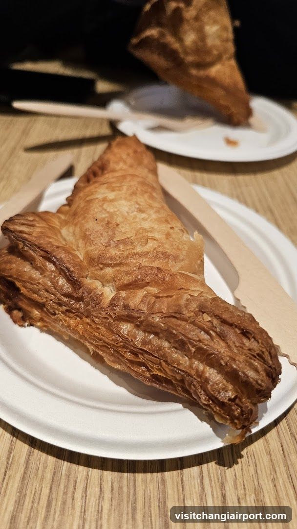 Croissant on Paper Plate