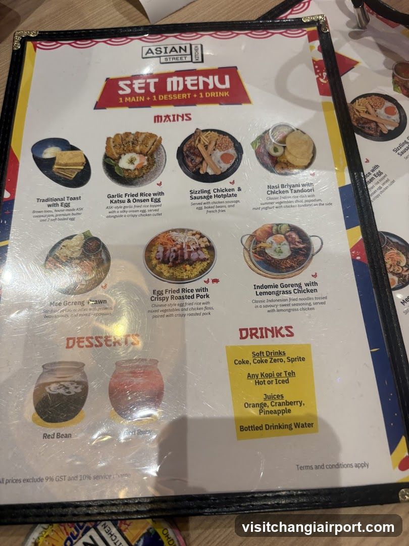 Asian Street Set Menu