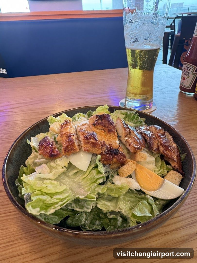Caesar Salad with Beer