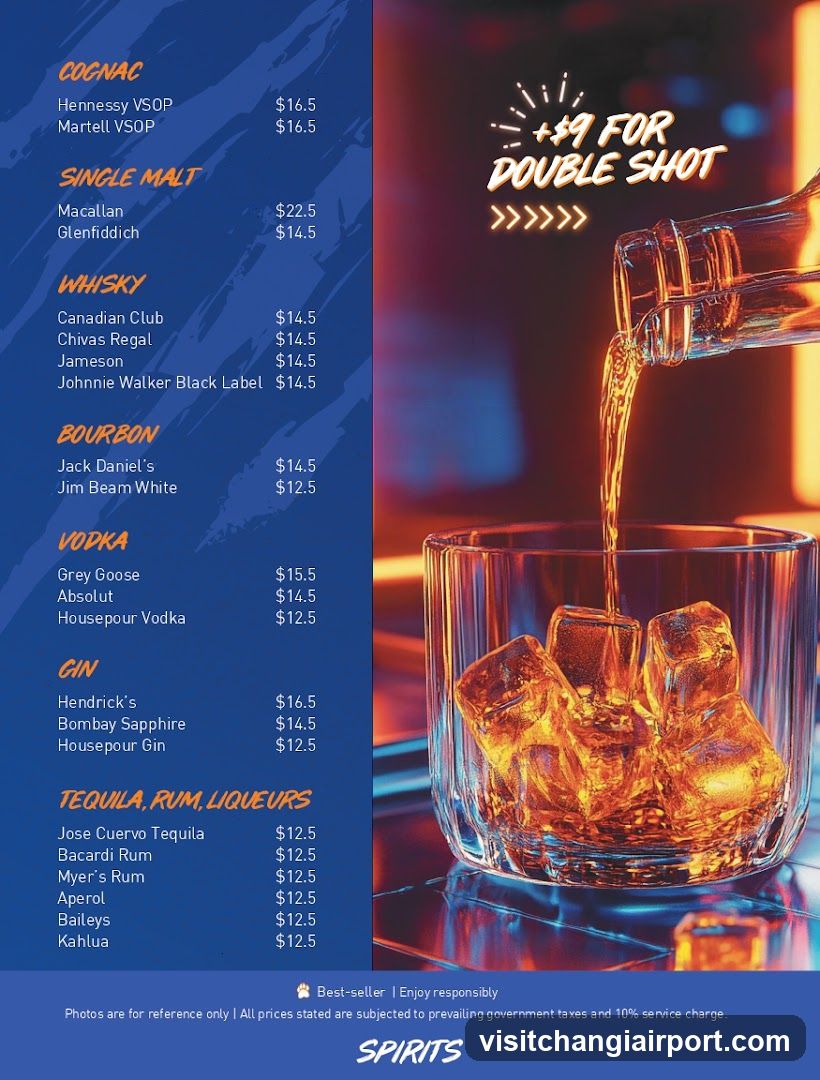 Spirits Menu