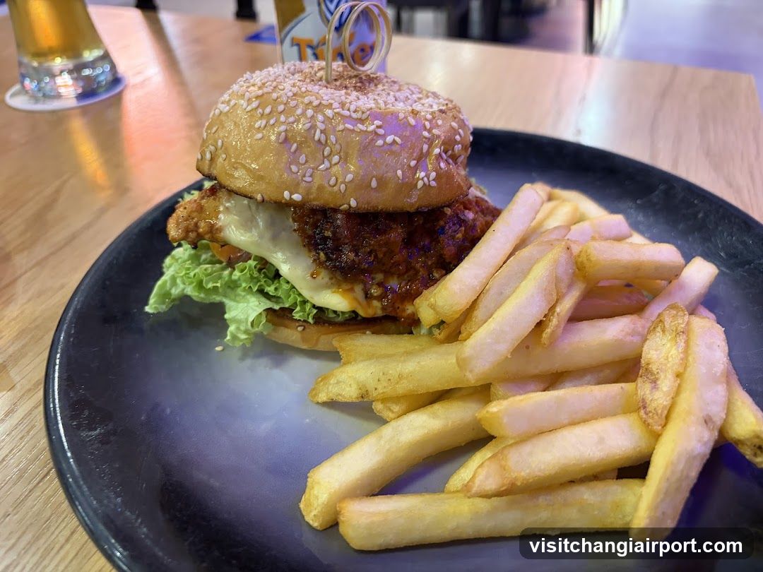 Chicken Burger with Fries