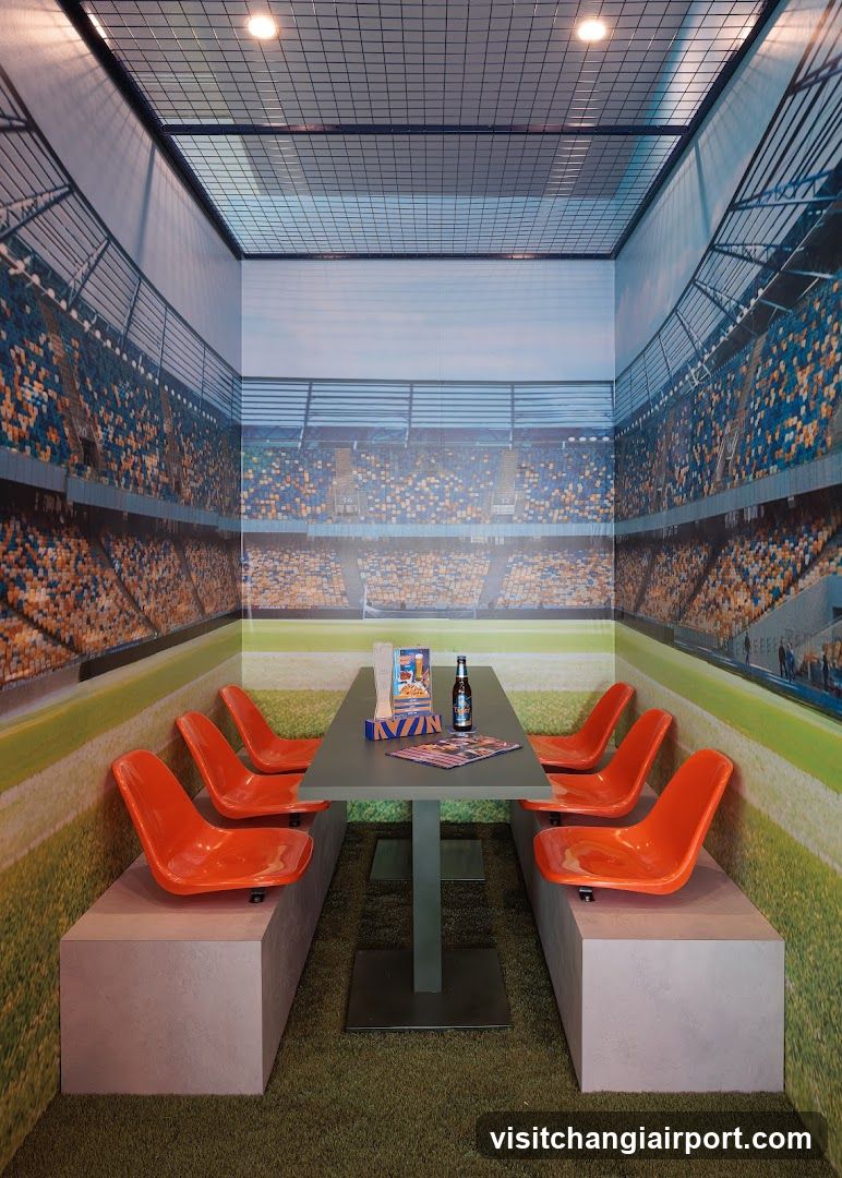Stadium-themed Lounge Interior