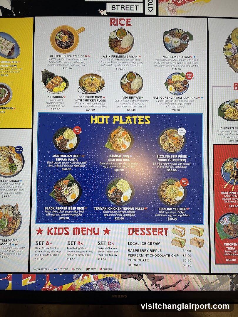 Street Food Menu Board