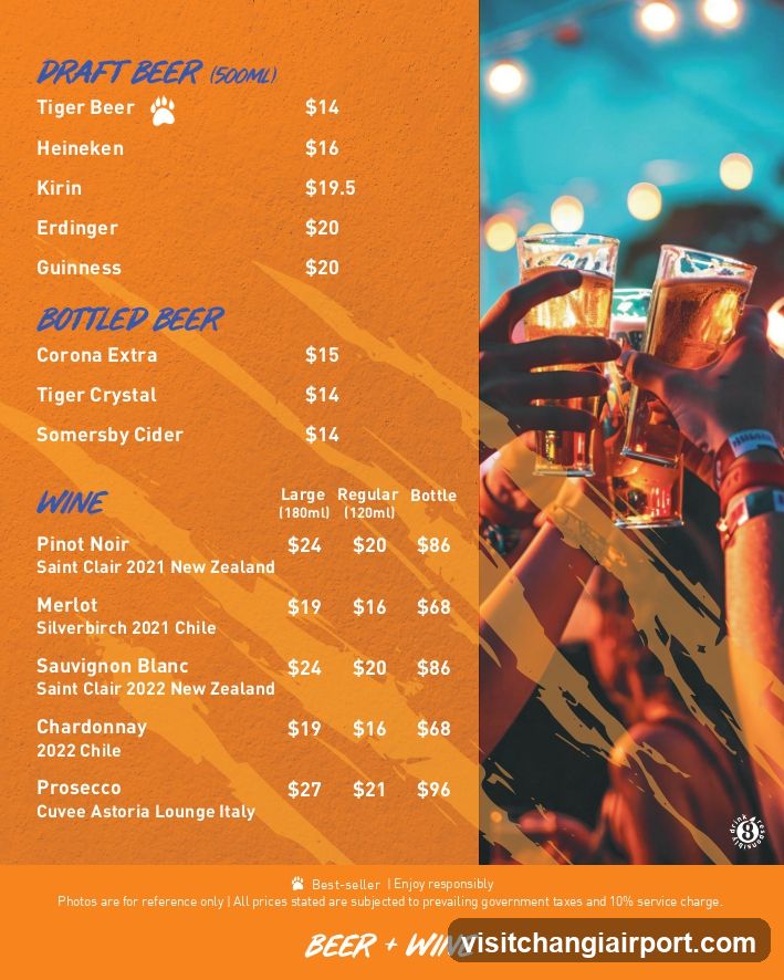 Beer and Wine Menu