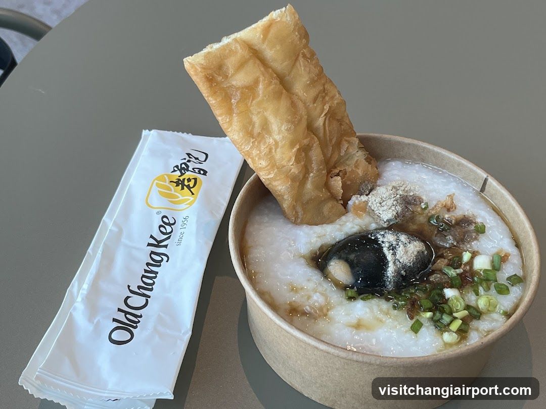 Old Chang Kee Porridge with Fried Dough Stick