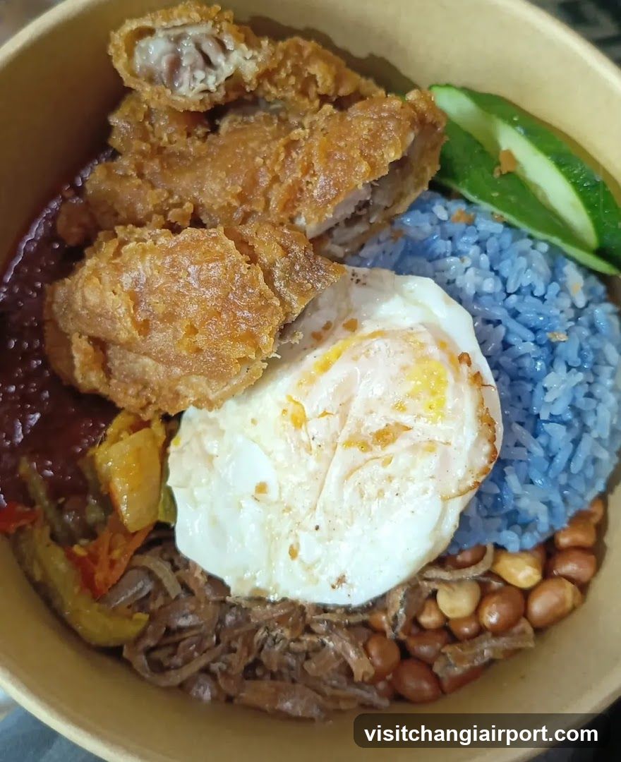 Bowl of Fried Rice with Chicken and Egg