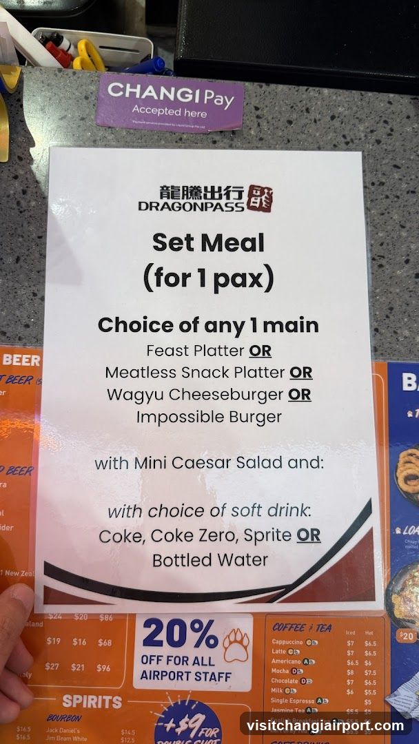 DragonPass Set Meal Menu