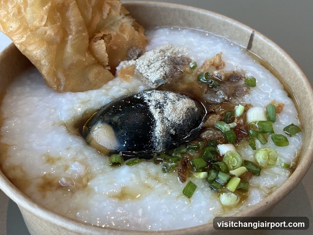 Congee with toppings