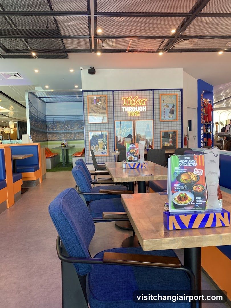 Tiger Through Mains Restaurant Interior