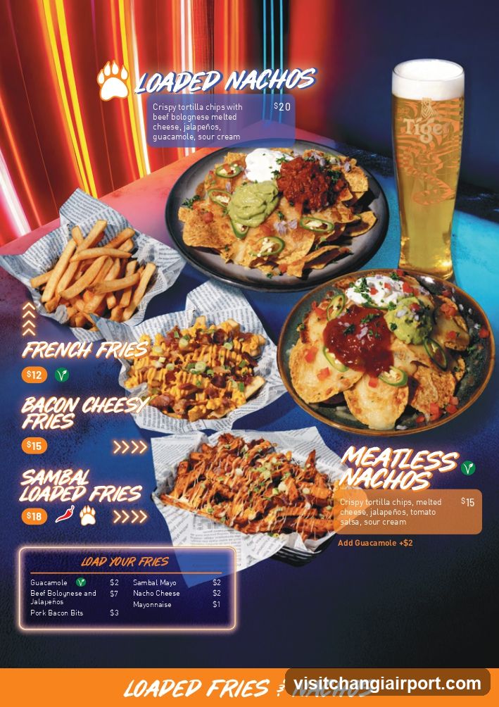 Loaded Nachos & Fries Menu Page