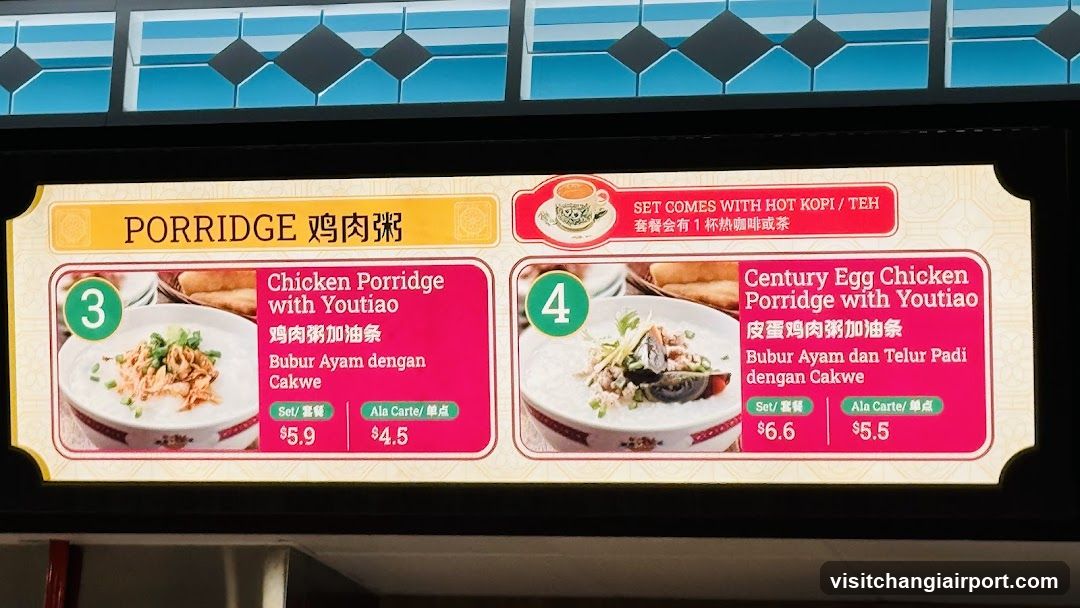 Porridge Menu Board