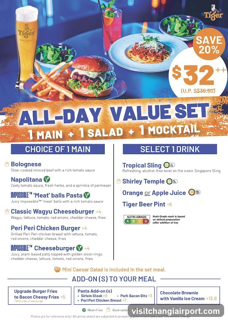 Tiger Beer All-Day Value Set Menu