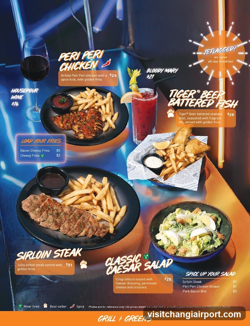 Grill & Greens Menu Page