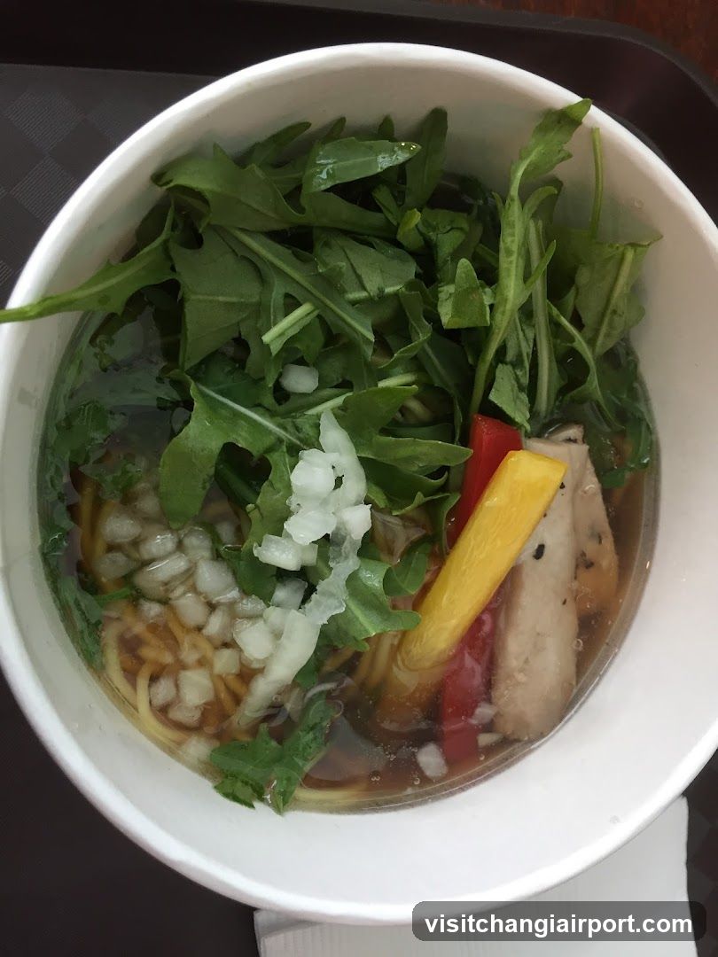 Bowl of Ramen with Greens and Tofu