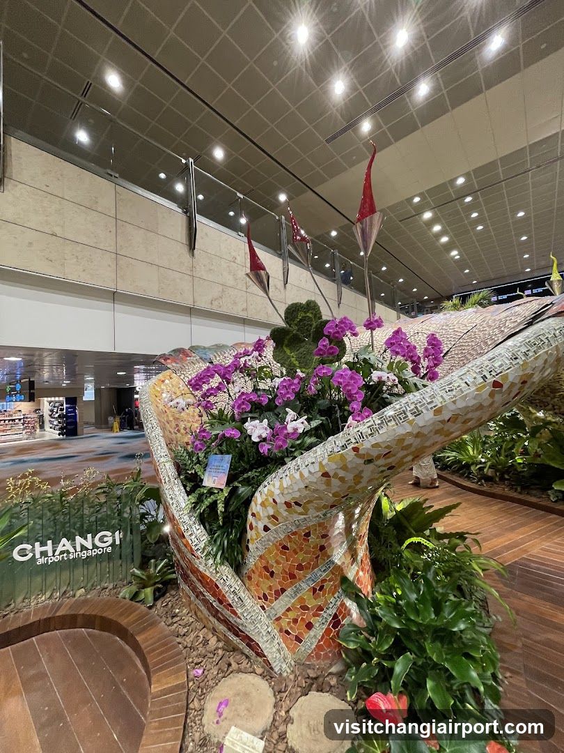 Changi Airport Singapore Interior Display