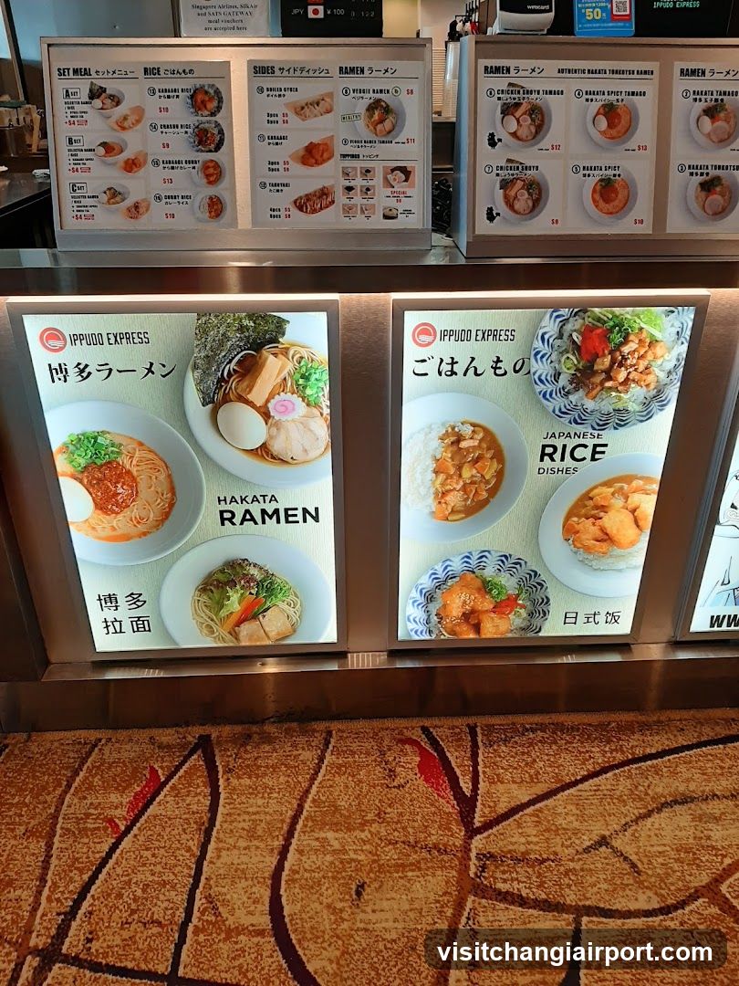 Ippudo Express Menu Display