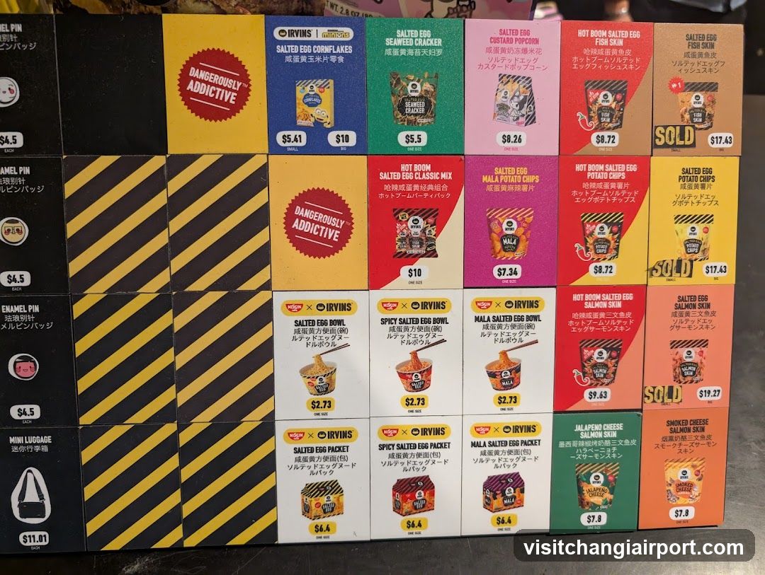 Irvins Salted Egg Snack Display
