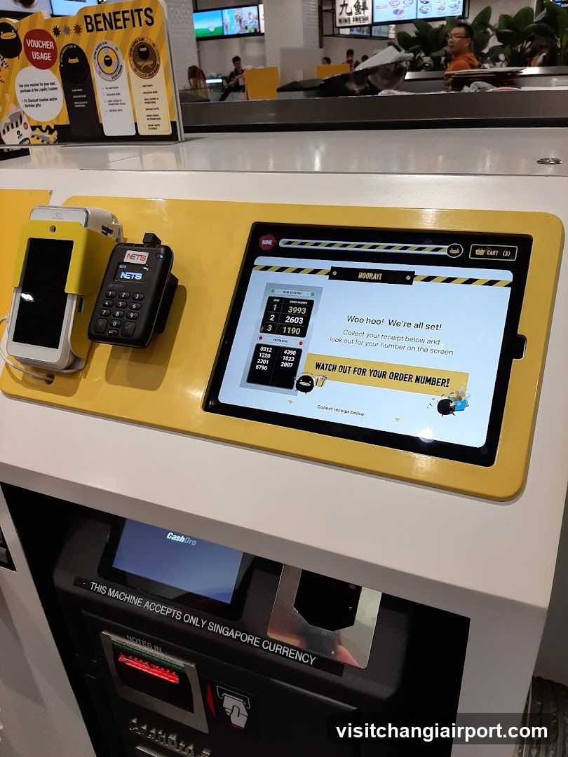 Self-Checkout Kiosk with Payment Terminals