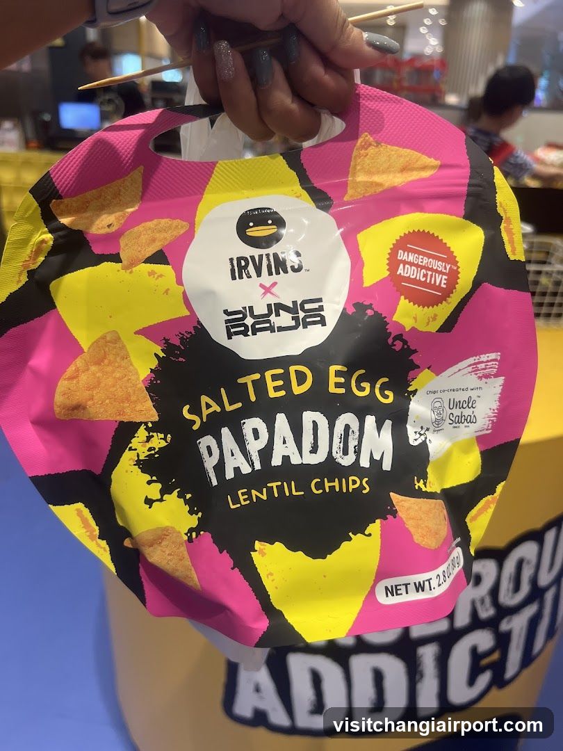 Irvin's x Buns Rads Salted Egg Papadom Lentil Chips
