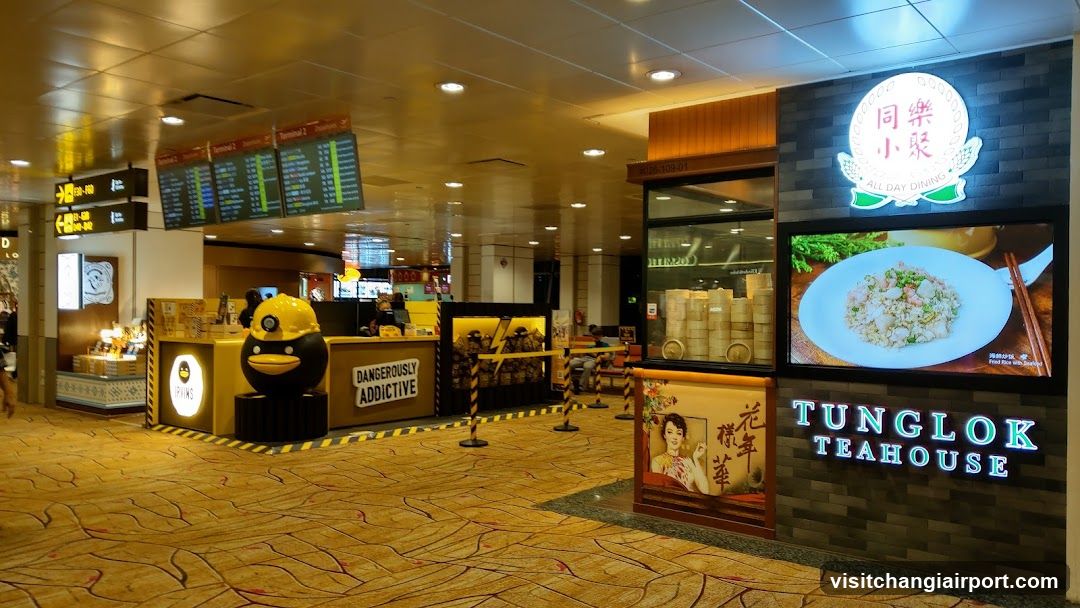 Tung Lok Teahouse and Airport Terminal Interior