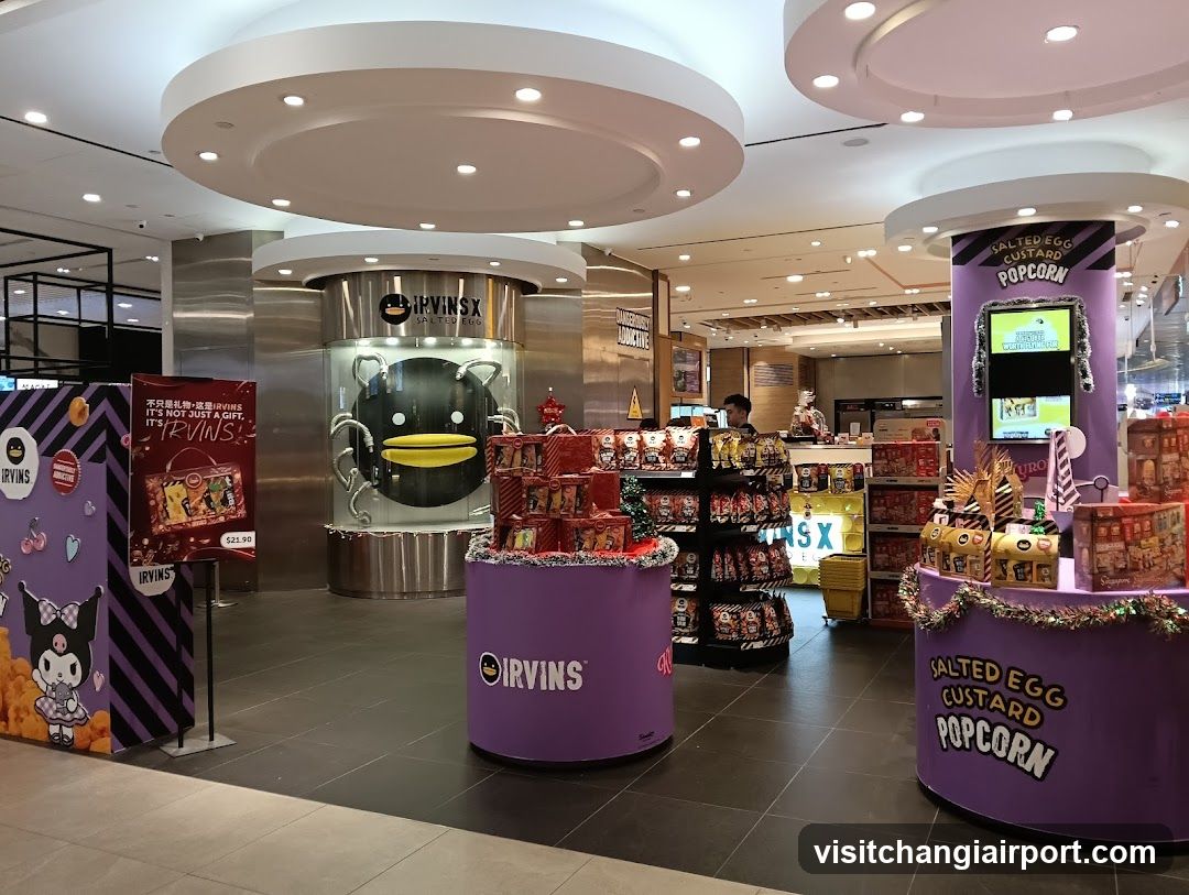 Irvin's Salted Egg Custard Popcorn Display