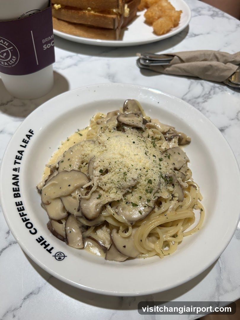 Mushroom Pasta at The Coffee Bean & Tea Leaf