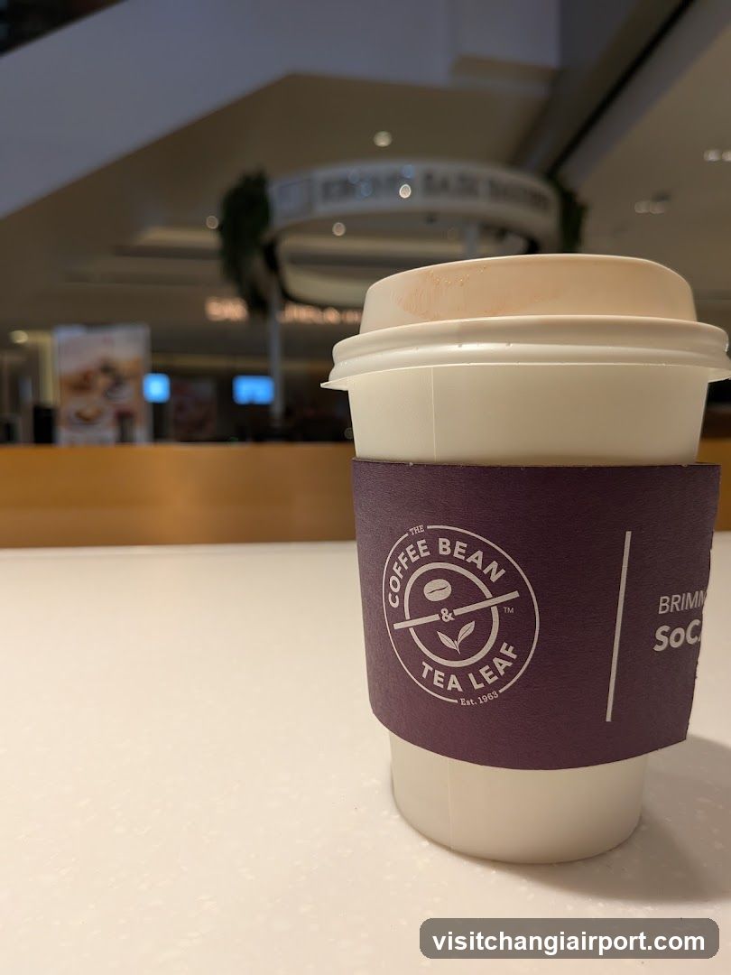 Coffee Cup in Mall Interior