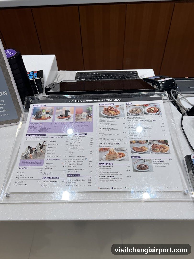 The Coffee Bean & Tea Leaf Menu
