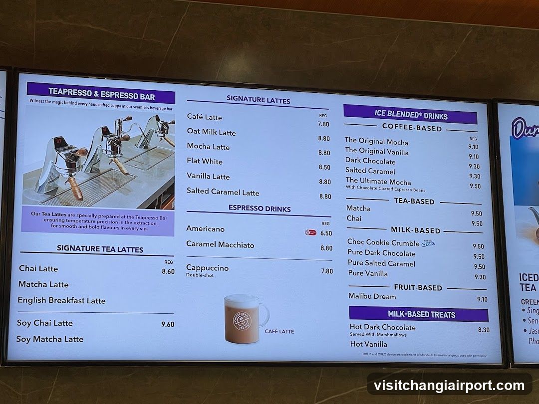 Teapresso & Espresso Bar Menu Board