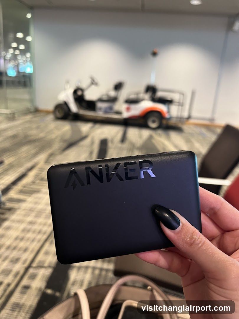 Anker Power Bank in Airport Terminal