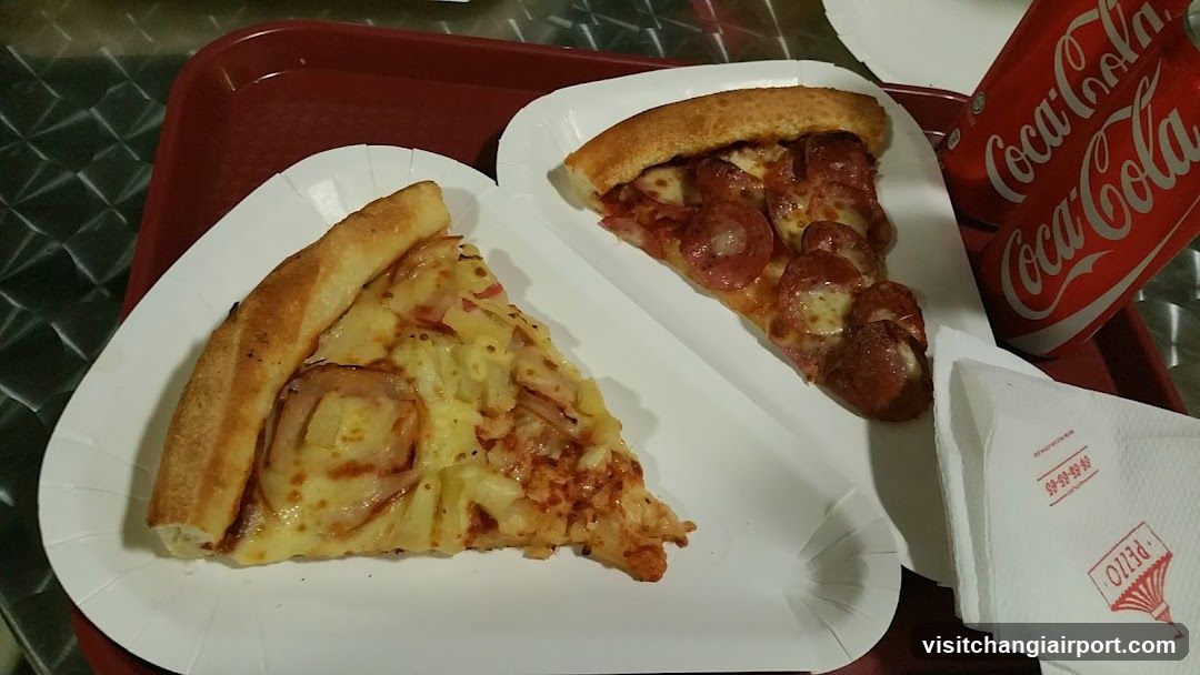 Pizza and Drink on Tray