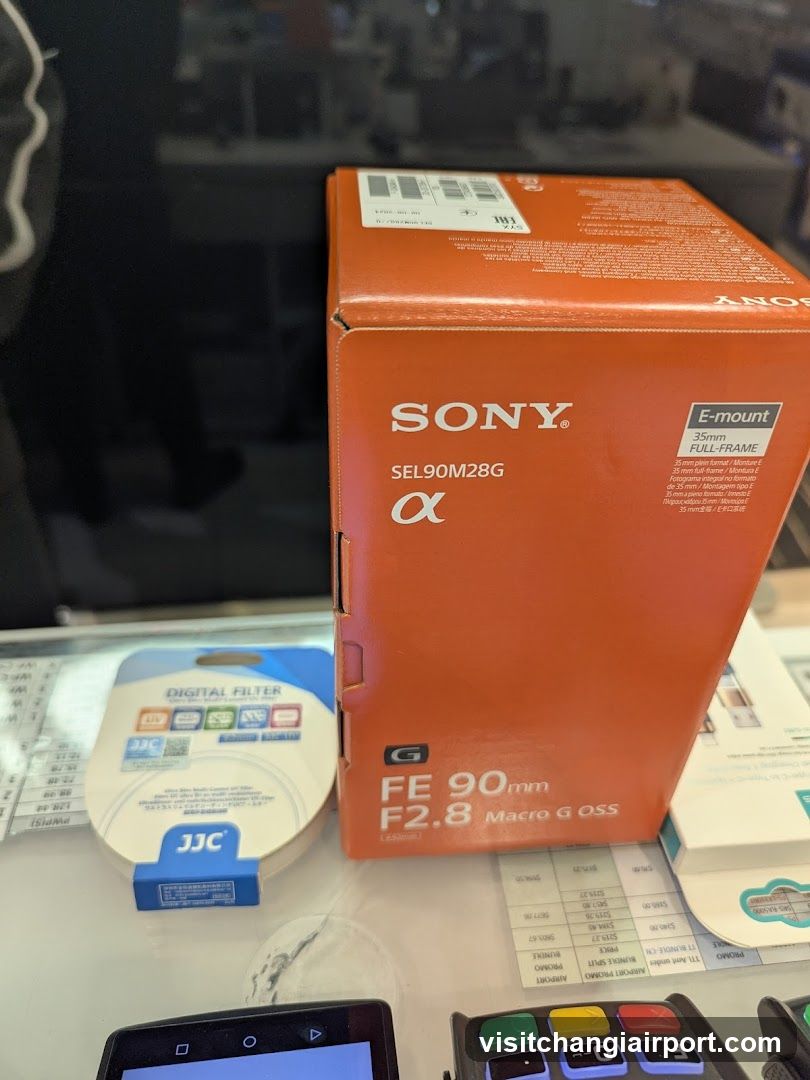Sony Camera Lens and Accessories Display